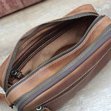 Сумка жіноча шкіряна BGS коньячна BGS3092, фото 6