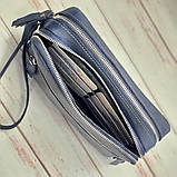 Сумка жіноча шкіряна BGS синя BGS3094, фото 7