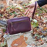 Сумка жіноча шкіряна BGS бордова BGS3095, фото 3