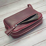 Сумка жіноча шкіряна BGS бордова BGS3095, фото 6