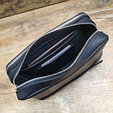 Чоловіча шкіряна сумка клатч BGS чорна BGS3104, фото 8