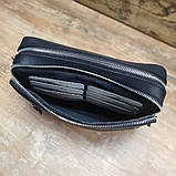 Чоловіча шкіряна сумка клатч BGS чорна BGS3104, фото 9