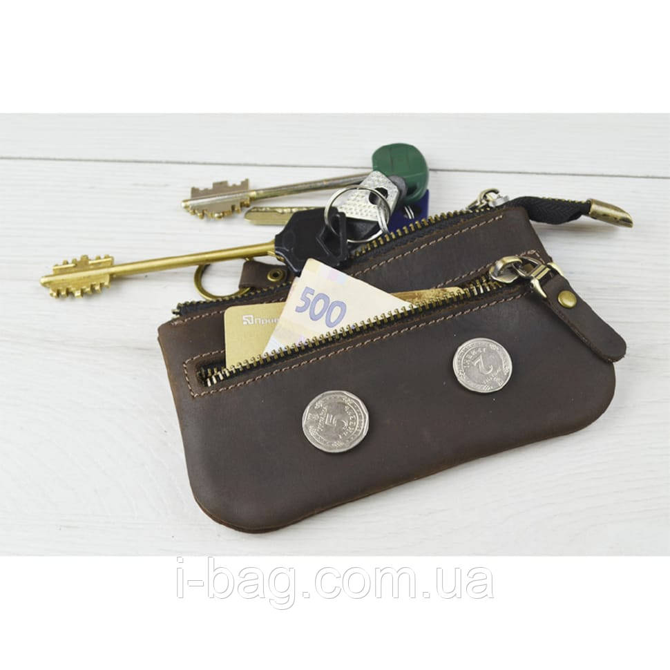 Шкіряна ключниця BGS коричневого кольору BGS3106, фото 1