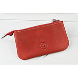 Шкіряна ключниця BGS червоного кольору BGS3107, фото 2