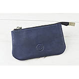 Шкіряна ключниця BGS синього кольору BGS3110, фото 2