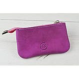 Шкіряна ключниця BGS рожевого кольору BGS3112, фото 2