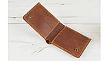 Стильний чоловічий шкіряний гаманець BGS 9*12 см коньячний рудий BGS3114, фото 5