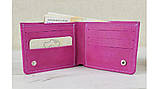 Стильний жіночий шкіряний гаманець BGS 9*12 см рожевий фуксія BGS3118, фото 2