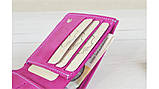 Стильний жіночий шкіряний гаманець BGS 9*12 см рожевий фуксія BGS3118, фото 3