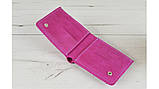 Стильний жіночий шкіряний гаманець BGS 9*12 см рожевий фуксія BGS3118, фото 4