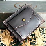 Стильний жіночий шкіряний гаманець BGS 9*12 см коричневий BGS3119, фото 2