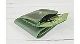 Стильний жіночий шкіряний гаманець BGS 9*12 см зелений BGS3121, фото 6