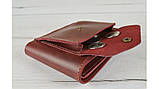 Шкіряний гаманець портмоне BGS 9*12см червоний BGS3125, фото 4