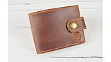 Шкіряний гаманець портмоне BGS 9*12см коньячний рудий BGS3127, фото 2