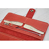 Жіночий шкіряний гаманець з монетницею на блискавці BGS червоний BGS3134, фото 2
