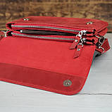 Жіноча шкіряна сумка клатч BGS червона BGS3143, фото 3
