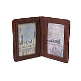 Шкіряна обкладинка для id паспорта, автодокументів BGS коньячна BGS3150, фото 2