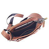 Чоловіча шкіряна сумка BGS 23*20*6 см коньячна BGS3159, фото 9