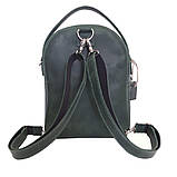 Жіночий шкіряний рюкзак BGS зелений BGS3162, фото 6