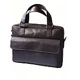 Чоловіча шкіряна сумка для документів BGS коричнева BGS3173, фото 9