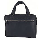 Шкіряна сумка BGS фомат А4 чорна BGS3175, фото 4