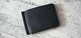 Чоловічий шкіряний гаманець з затиском BGS 8.5*12.5 см чорний BGS3177, фото 6
