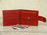 Шкіряне жіноче портмоне BGS червоного кольору BGS3179, фото 2