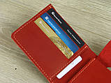 Шкіряне жіноче портмоне BGS червоного кольору BGS3179, фото 4