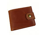 Чоловічий шкіряний гаманець портмоне BGS коньячний BGS3185, фото 9