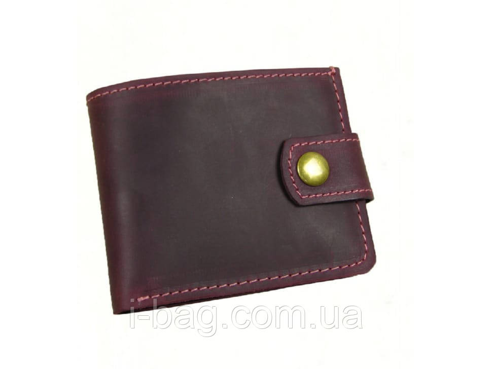 Шкіряне жіноче портмоне BGS бордового кольору BGS3182, фото 1