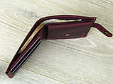 Шкіряне жіноче портмоне BGS бордового кольору BGS3182, фото 5