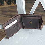 Чоловічий шкіряний гаманець портмоне BGS коричневий BGS3184, фото 2