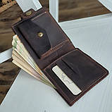 Чоловічий шкіряний гаманець портмоне BGS коричневий BGS3184, фото 3