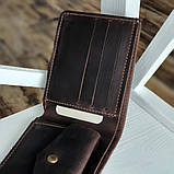 Чоловічий шкіряний гаманець портмоне BGS коричневий BGS3184, фото 4