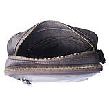 Чоловіча шкіряна сумка через плече BGS 22*20*7 см коричнева BGS3192, фото 7