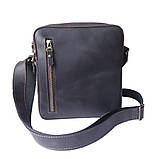 Чоловіча шкіряна сумка через плече BGS 22*20*7 см коричнева BGS3192, фото 8
