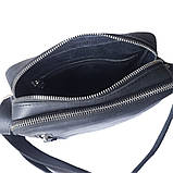 Чоловіча шкіряна сумка через плече BGS 22*20*7 см чорна BGS3194, фото 6