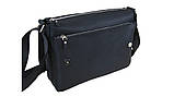 Шкіряна сумка месенджер для документів А4 BGS чорна BGS3197, фото 2