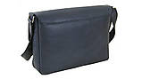 Шкіряна сумка месенджер для документів А4 BGS чорна BGS3197, фото 5