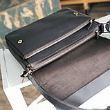 Шкіряна сумка месенджер для документів А4 BGS коричнева BGS3201, фото 4