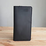 Тонкий чоловічий купюрник гаманець BGS шкіряний чорний BGS3205, фото 4