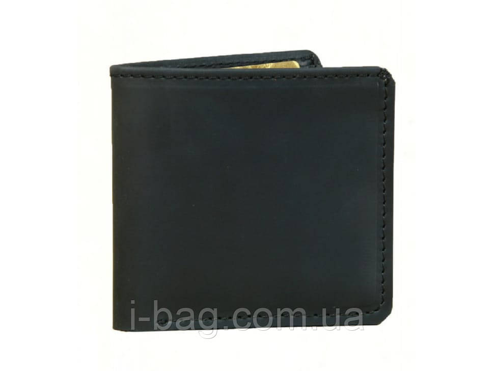 Шкіряний тонкий гаманець BGS чоловічий чорний BGS3206, фото 1