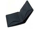 Шкіряний тонкий гаманець BGS чоловічий чорний BGS3206, фото 4