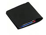 Шкіряний тонкий гаманець BGS чоловічий чорний BGS3206, фото 5