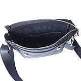 Чоловіча сумка з вінтажній шкіри BGS 23*20*5 см чорна BGS3208, фото 4