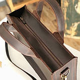 Шкіряна сумка для документів BGS коричнева BGS3210, фото 3