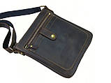 Чоловіча шкіряна сумка планшет BGS 22*20*3 см коричнева BGS3213, фото 6