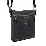 Чоловіча шкіряна сумка планшет BGS 22*20*3 см коричнева BGS3213, фото 10