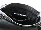 Чоловіча повсякденна сумка BGS шкіряна 23*20*5 см чорна BGS3214, фото 9