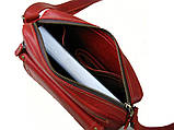 Жіноча повсякденна сумка BGS шкіряна червона BGS3215, фото 6